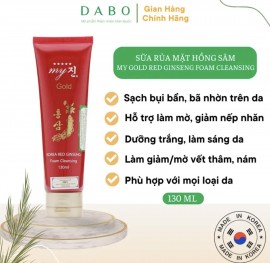 Sữa rửa mặt sâm đỏ DABO My Gold Korea Red Ginseng Foam Cleanser 130ml 